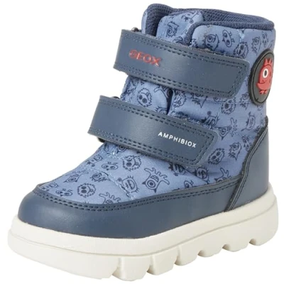 Image de Geox B Willaboom AB Chaussures premiers pas pour enfants, Taille: 21, Avio red Matière synthétique / textile