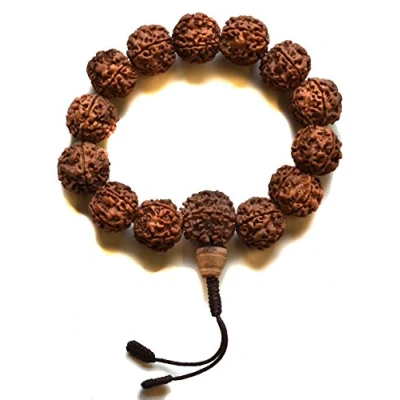 Image de BUDDHAFIGUREN Bracelet Rudraksha de prière bouddhiste / hindouiste 17 mm