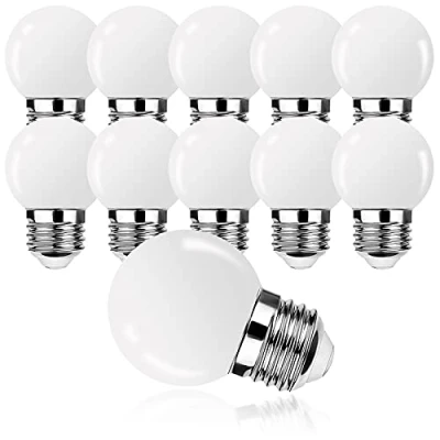 Image de ProCrus Ampoule LED E27 G45 1W Blanc Chaud Mini Globe Golfball Équivalent Incandescence 5W Non Dimmable Lot de 10