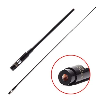 Image de TengKo RH 660S Antenne Télescopique à Gain élevé Double Bande VHF UHF 144/430 MHz pour Radio Bidirectionnelle