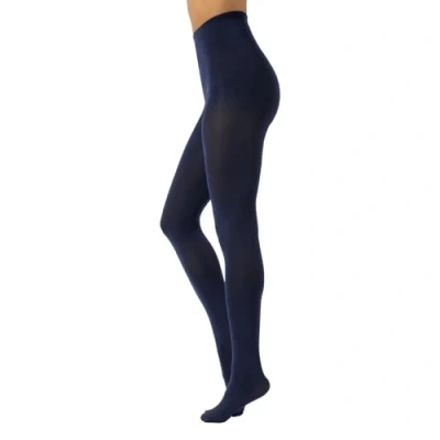 Image de CALZITALY Collants Opaque en Douce Microfibre de Couleur S, M, L, XL, XXL, 3XL, 4XL 80 DEN Fabriqué Italie (4XL, Navy)