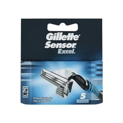 Image de Gillette Sensor Excel Men&#039;S Razor Blades, 5 filtres