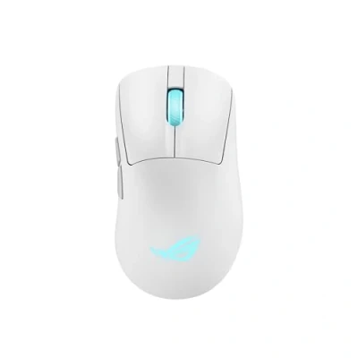 Image de ASUS Souris sans Fil ROG KERIS II Origin Blanc Clair de Lune 42 000 DPI 2,4 GHz Ergo 65 G