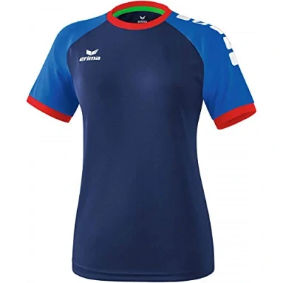 Image de Erima Zenari 3.0 Maillot Femme, New Navy/New Royal/Rouge, FR : 42 (Taille Fabricant 40)