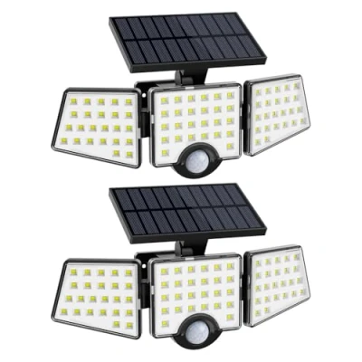 Image de LE Lampe Solaire Exterieur, 72 LED Lumiere Détecteur de Mouvement 1200LM 6500K, 360 Rotatif Spot Solaire, Projecteur Sécurité IP65 Étanche, Angle d&#039;éclairage 270