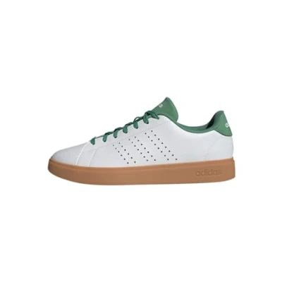 Image de adidas Homme Advantage 2.0 Shoes, Core White/Preloved Green/Preloved Green, 39 1/3
