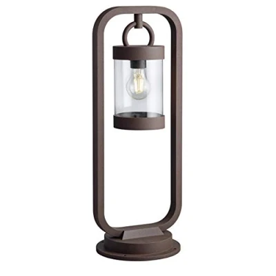 Image de Trio Leuchten Sambesi 504160124 Lampadaire d&#039;extérieur, en fonte d&#039;aluminium, couleur : rouille et acrylique transparent, avec culot :1 x E27