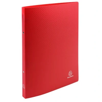 Image de Exacompta réf. 54195SE Lot de 5 classeurs souples OPAK 2 anneaux ronds diamètre 15 mm Dos 20 Dimensions extérieures : 32 x 25 cm Format à classer A4 Coloris rouge