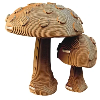 Image de Ensemble de Puzzle 3D CARTONIC Champignons en Carton Le se transforme Une Figure Relief Tous Les âges 183 Pieces Cardboard Jigsaw