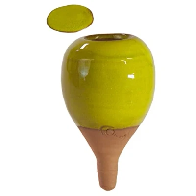 Image de MOUTTA Ollas/Oyas Céramique à Planter Vert Pomme 0,3 litres Diffuseur/réservoir d&#039;eau pour arrosage des Plantes Irrigation Automatique par Goutte