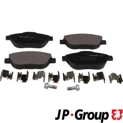 Image de JP GROUP 3163604210 Jeu de plaquettes frein Essieu avant contact signal d&#039;usure exclu CITROËN: C3 II, DS3 3 portes, Picasso