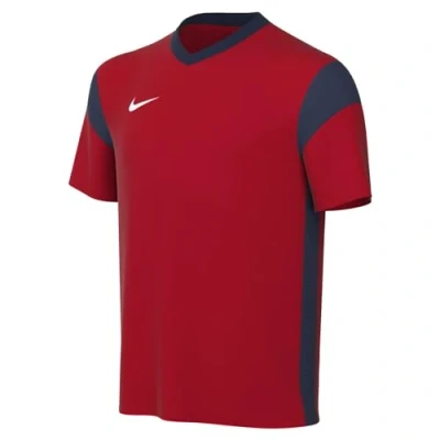 Image de Nike Short Sleeve Soccer Jersey Y NK DF Prk Drb III Jsy SS, University Red/Midnight Navy/White, CW3833 658, S