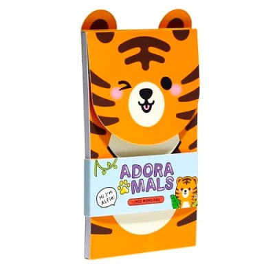 Image de Puckator Carnet de notes avec ouverture à rabat Tigre Animaux doux