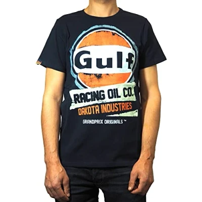 Image de Gulf Oil Racing T shirt Bleu marine M