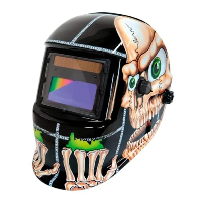 Image de GYS Masque de soudage LCD VENUS 3/9 13 G Bones True Color teinte 3/9&gt;13 champ vision 92x42mm assombrissement auto 0,08ms classe optique 1/1/1/2 pour MMA, TIG, MIG/MAG &amp; Meulage