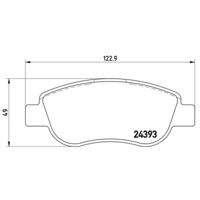 Image de BREMBO P 68 049 Jeu de plaquettes frein contact signal d&#039;usure exclu sans accessoires FIAT: Palio I Weekend