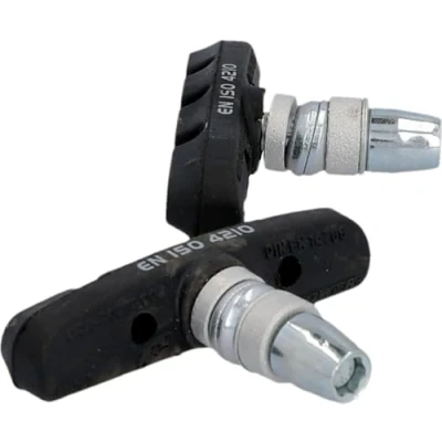 Image de Fischer Chaussures vélo V avec pièce en céramique, Longue durée de Vie, Conforme à la Norme DIN 14766, Frein Sec, fileté pour Jantes Aluminium et Acier, Noir, schraubbar