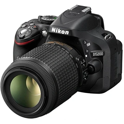 Image de Nikon D5200 Appareil photo numérique Réflex 24,1 Mpix Kit Boîtier + Objectifs 18 55 Mm /55 200 DX VR Noir