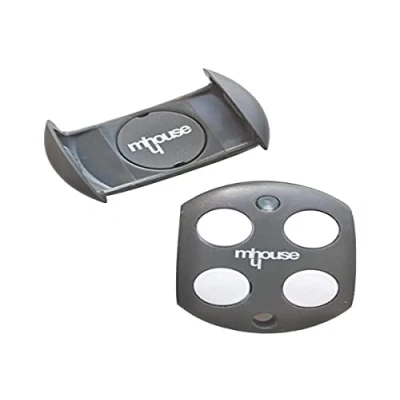 Image de MHOUSE GTX4 de télécommande 433,92 MHz 4 canaux. Entièrement compatible avec TX4, MT4 MOOVO, TX3 Grise