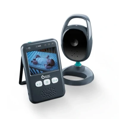 Image de Babymoov Essential Babyphone Vidéo Ecran 2.4&quot; Mode VOX Portée de 250m et Kit mural inclus