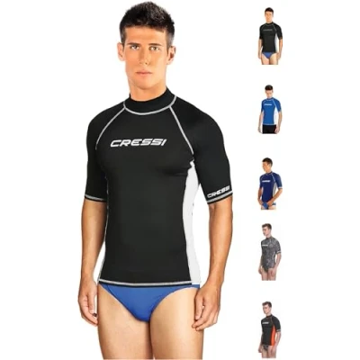 Image de Cressi Sub S.p.A. XLW476775 Rashguard Noir/Blanc XL