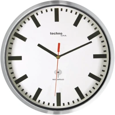 Image de Technoline WT 8990 Horloge Murale Radio commandée en métal