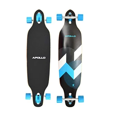 Image de Apollo Longboard Matei, édition spéciale, Board Complet avec roulements à Billes ABEC Haute Vitesse y Inclus Jeu de clés en T, Drop Through, Freeride, Skate, Cruiser Boards