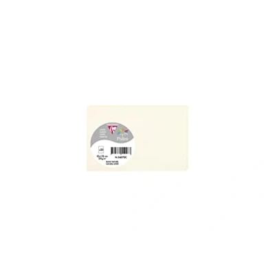 Image de Clairefontaine 56070C Paquet de 25 Cartes Simples Format 8,2x12,8cm 210g/m² Coloris Blanc Naturel Papier d&#039;Invitation Evènements et Correspondance Gamme Pollen Premium