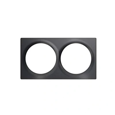 Image de FIBARO Walli FG Wx PP 0003 8 Double plaque de recouvrement pour appareils Anthracite