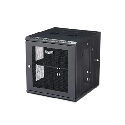 Image de StarTech.com Rack serveur 12U a montage mural Boitier Armoire charnieres Jusqu&#039;a 60,9 cm de prof. reseau…