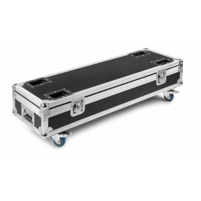 Image de BeamZ FCLCB14 Flightcase pour 4 Barres LED LCB14 1220 x 395 400mm, avec roulettes, Mousse de Protection, Rangement Câbles, Idéal Transporter Vos LEDs en Sécurité
