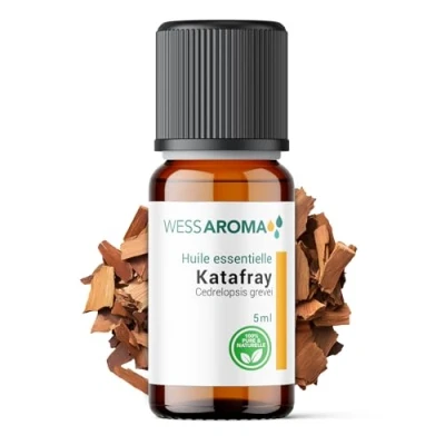 Image de Huile Essentielle de Katafray 5ML Bien être &amp; Diffusion 100% Pure, Naturelle et Intégrale Chémotypée HEBBD Analysée conditionnée en France