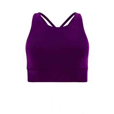 Image de Winshape Functional Comfort SB103C Brassières de sport à maintien léger, Femme, Taille: XS, Dark plum