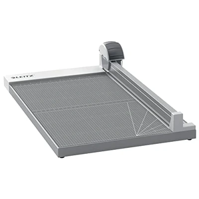 Image de Leitz Precision Office 90280000 Cisaille A3, Capacité 15 Feuilles, Longueur de Coupe 457 mm, Lames Rotatives à Droite/Ondulée/Perforante, Repères d&#039;Alignement