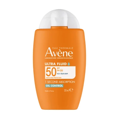 Image de Eau Thermale Avène Solaires Ultra Fluide Matifiant SPF50 UVB UVA Lumière Bleue 50ml