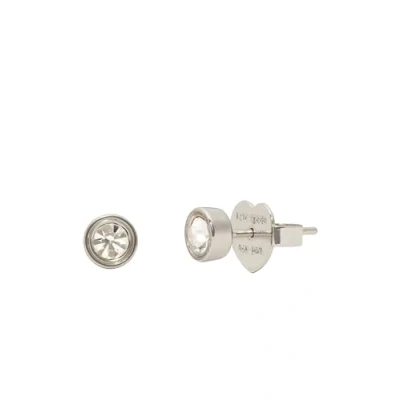 Image de kate spade new york Small Studs Boucles d&#039;oreilles clear/silvercoloured, Femme, Taille: One Size, Clear/silver coloured