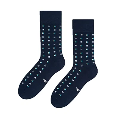 Image de More Chaussettes de costume Pour hommes I mi mollet en coton tous les jours et occasions formelles Couleur unie Rayures Pois 2 tailles : EU39 42, 43 46 1 paire