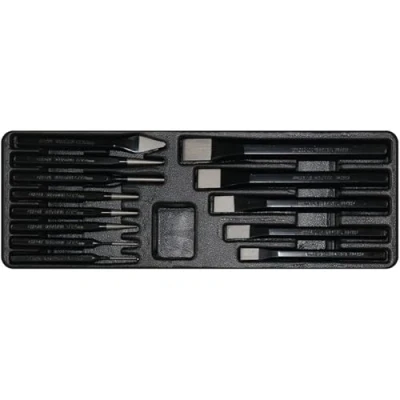 Image de George Tools Jeu de 13 chasses goupilles pour chariot d&#039;outils Burin, pointeau, chasse goupille, goupille Insert universel d&#039;atelier