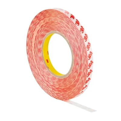 Image de Dpm tapes Ruban adhésif double face GPT en PET: Forte adhérence, tenue sur les surfaces difficiles. Épaisseur 0,21 mm, résistant jusqu&#039;à 150 C, avec résistance UV ex 9088 (9 mm x 50 m)