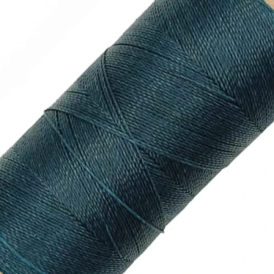 Image de LINHASITA Bobine de Fil ciré 100 g/360 m Épaisseur 0,5 mm Polyester pour macramé 30 Couleurs Vert Bouteille
