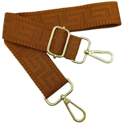 Image de Bandouliere de Rechange Reglable Marron, 80 130cm Sangle Sac a Main Remplacement, Universelles mit Boucle Dore pour Femme à Main, Bandoulière Accessoires, 1302