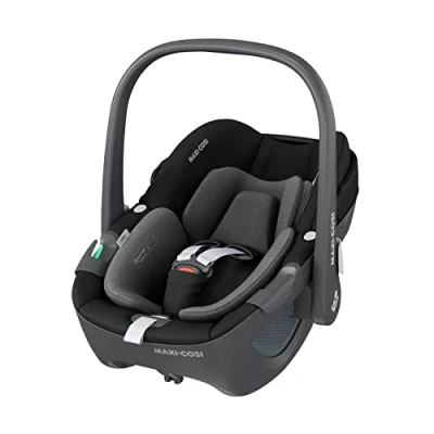 Image de Maxi Cosi Pebble 360 i Size, Siège auto bébé, nouveau né 360, 0 à 15 mois (40 83 cm), Rotation une main, Protection G CELL contre les chocs latéraux, Essential Black