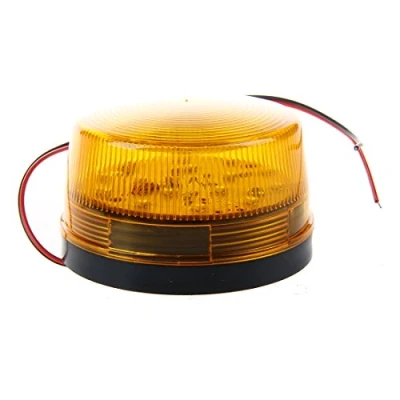 Image de WOVELOT 12V Signal de Strobe d&#039;Alarme Securite, LED Lumiere Clignotant d&#039;Avertissement Securite Bleu/Rouge Orange