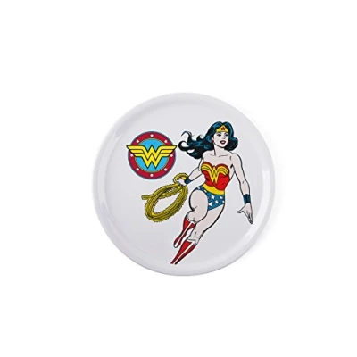 Image de Excelsa Assiette à Pizza Wonder Woman Bianco