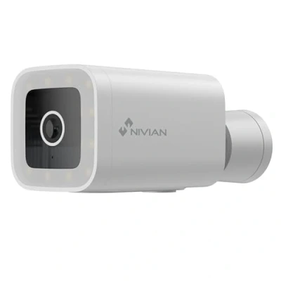 Image de NIVIAN Caméra de Surveillance WiFi Extérieure, 2560x1440 Half4K, Vision Nocturne Couleur, Compatible Alexa et Google Home, Contrôle Via App Tuya (NVS IPC 03 L)