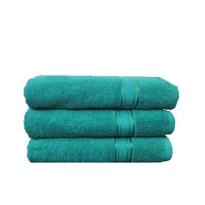 Image de kidparadise Serviette De Bain 70x140 Lot 3 Serviettes Coton (Vert)