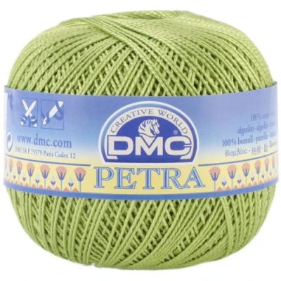 Image de DMC Fil Petra, 100% Coton, Vert, Taille 5