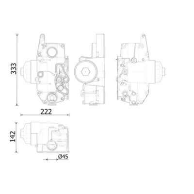 Image de MAHLE ORIGINAL CLC 310 000S Radiateur d&#039;Huile avec joints, boîtier de filtre à huile
