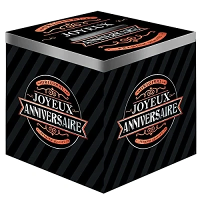 Image de Les Trésors De Lily [A2732 Urne &#039;Joyeux Anniversaire&#039; Noir (Original) 20x20 cm