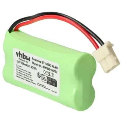 Image de vhbw Batterie Compatible avec V Tech DM221, DM222, DM221 2, Digital Audio Monitor Moniteur bébé, babyphone (800mAh, 2,4V, NiMH)